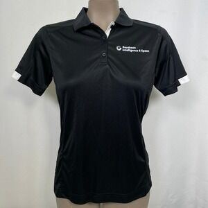Raytheon Intelligence & Space Elevate Black Polo Shirt Women's SMALL